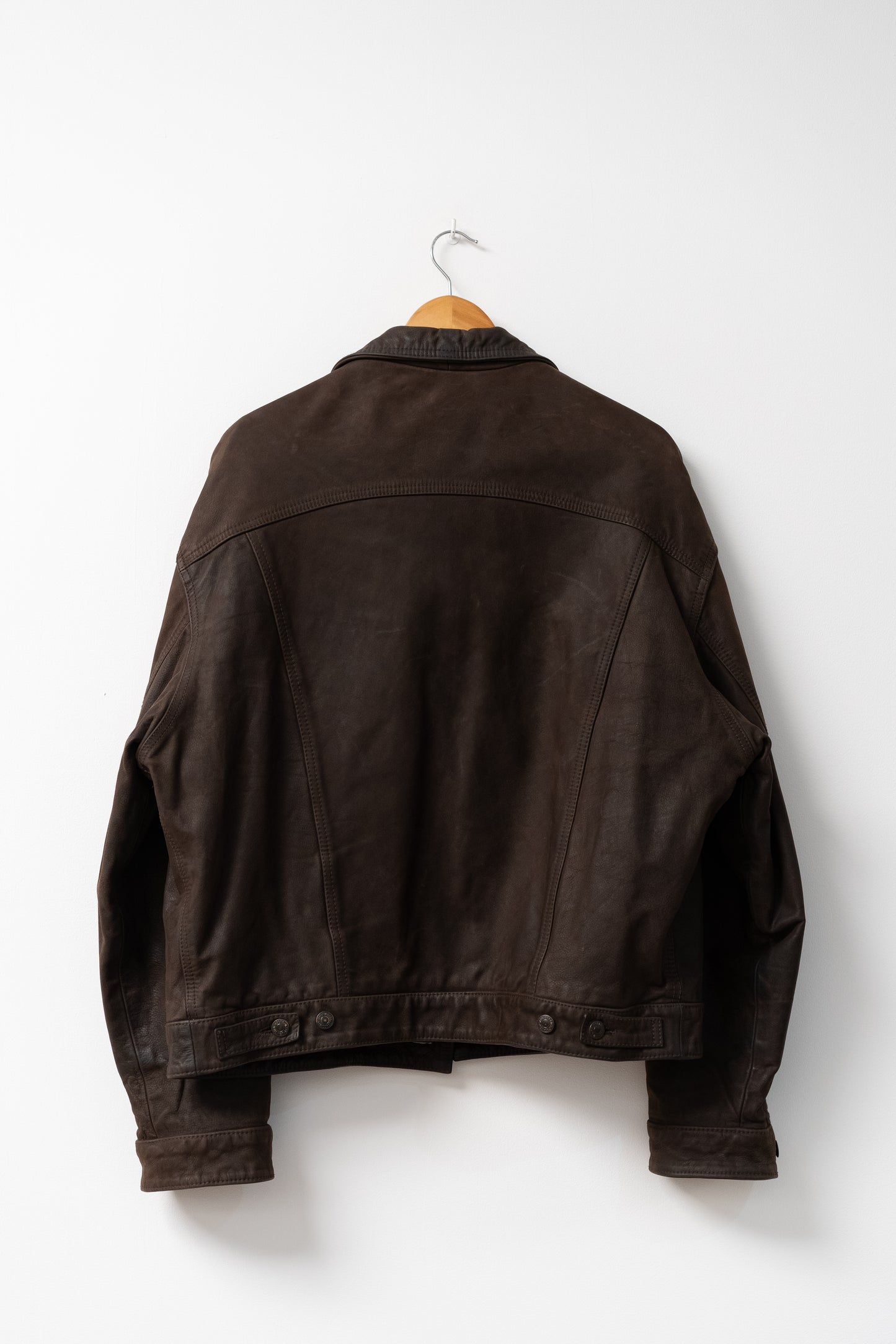 Levi's leather jacket (L-XL)