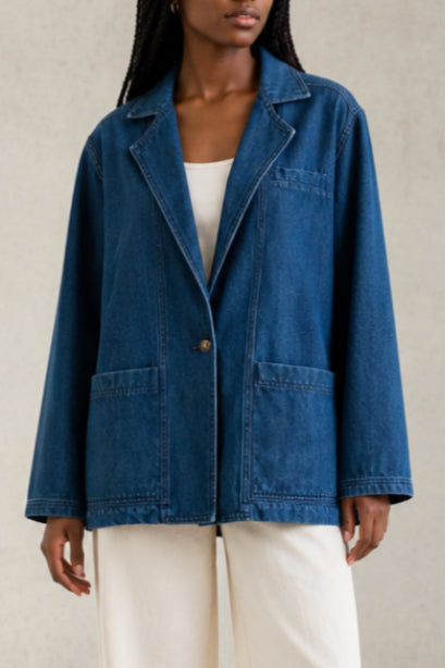 Denim kimono jacket (M)